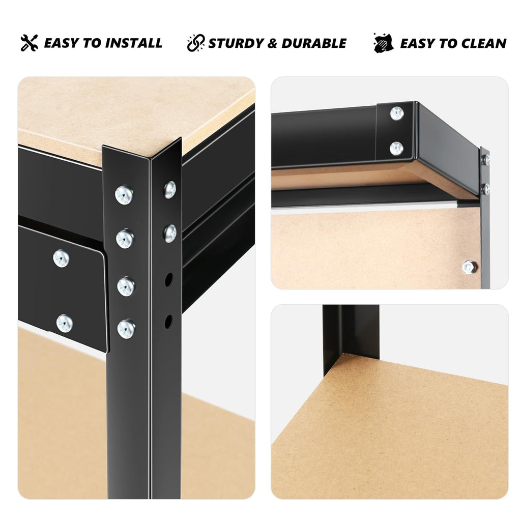 63" Workshop Tool Cabinet & Workbench | Drawers & Pegboard Storage