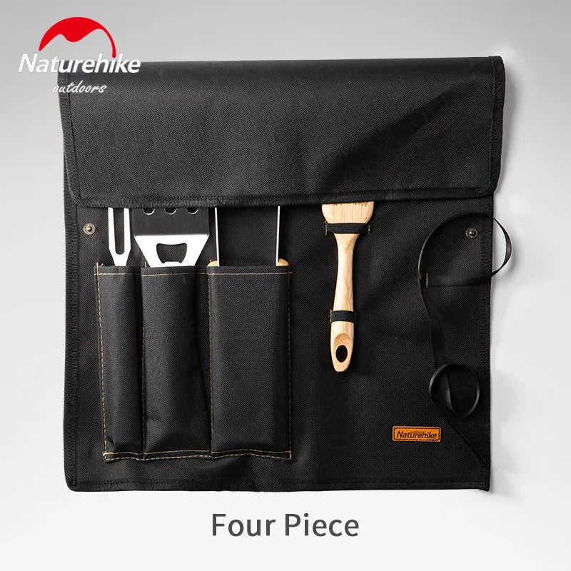 Naturehike BBQ Tool Set | Stainless Steel Grill Accessories for Outdoor Cooking