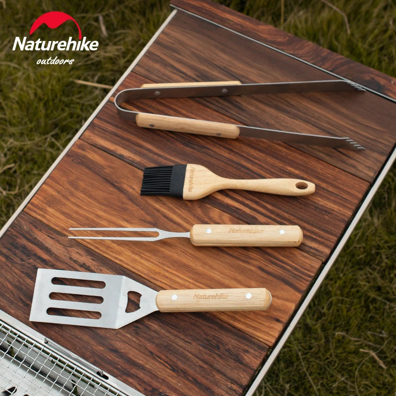 Naturehike BBQ Tool Set | Stainless Steel Grill Accessories for Outdoor Cooking
