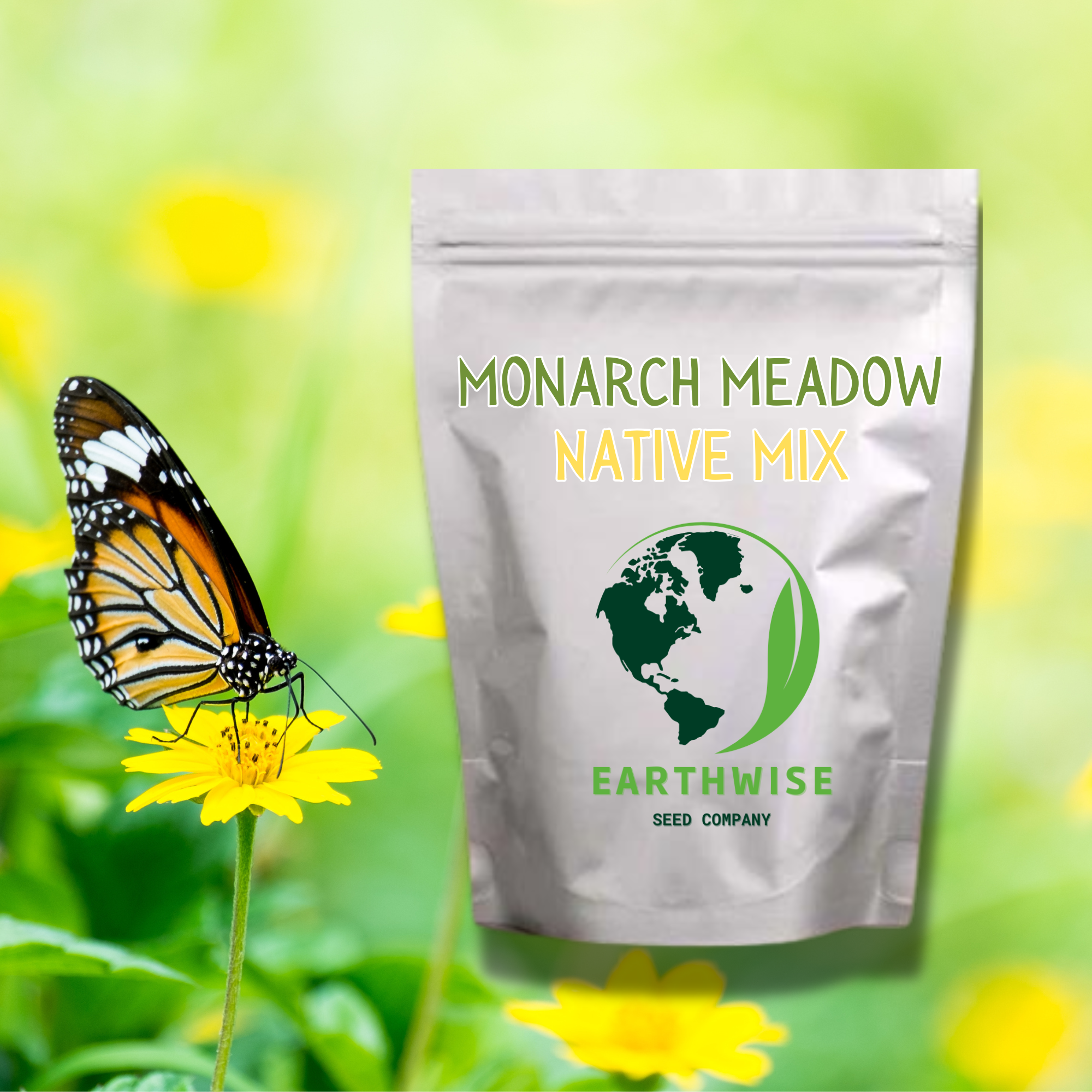 Monarch Meadow Native Mix – Wildflower & Native Grass Seed Blend for Pollinators