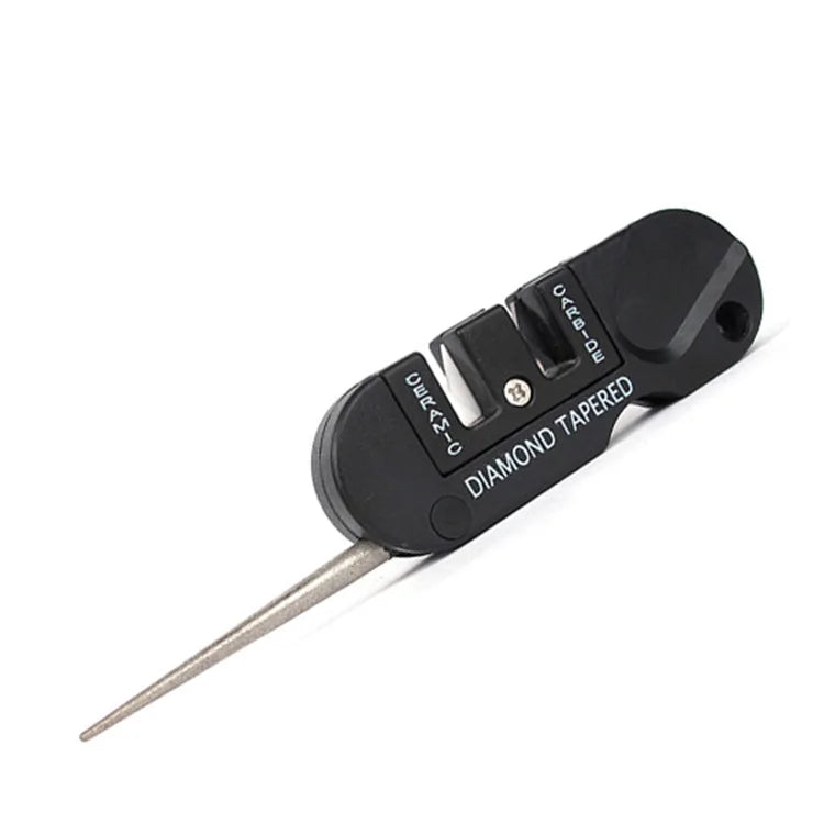 4-in-1 Portable Knife Sharpener | Tungsten, Ceramic & Carbide for Camping