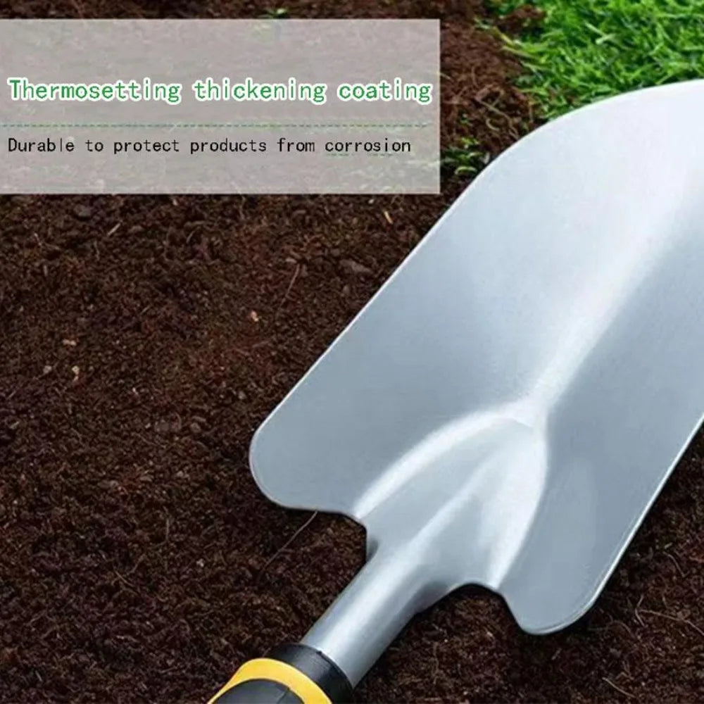 Heavy-Duty Carbon Steel Garden Hoe & Shovel | Digging & Weeding Tool