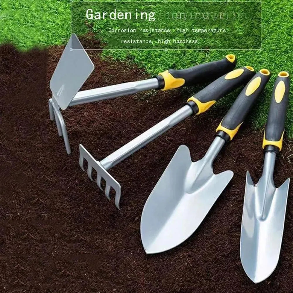 Heavy-Duty Carbon Steel Garden Hoe & Shovel | Digging & Weeding Tool
