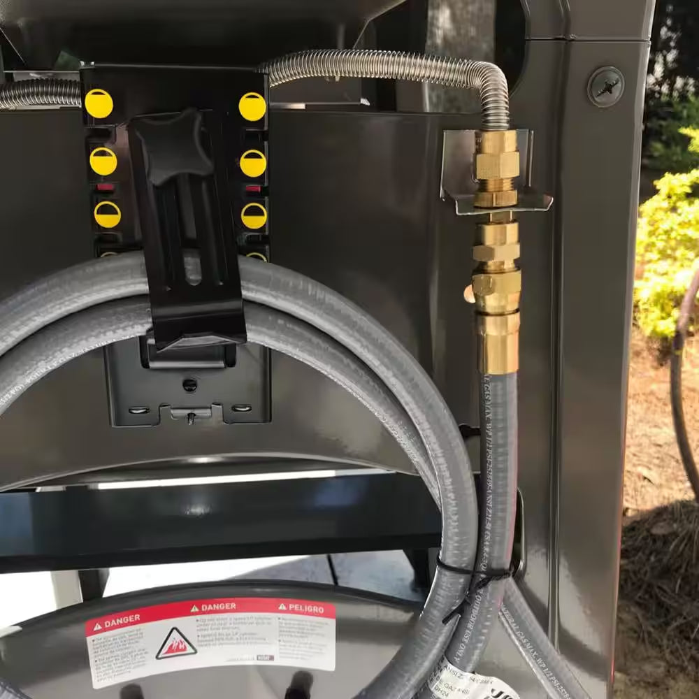 150 FT X 1/2 Heavy-Duty Retractable Garden Hose Reel Wall Mount Automatic Self Retract Enclosed Storage Grey