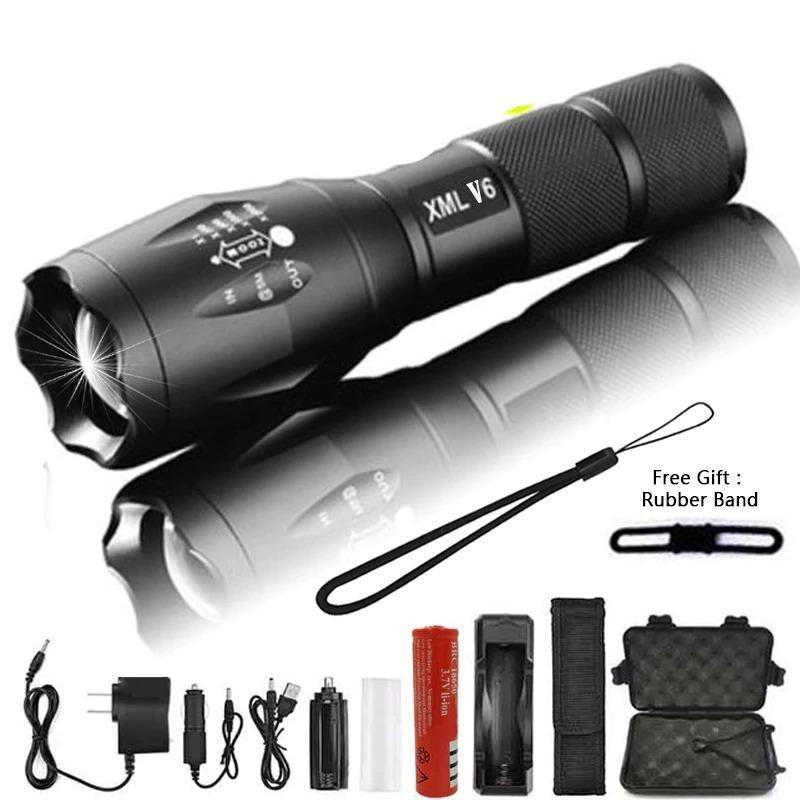 Z45 Tactical LED Flashlight – Ultra Bright, Waterproof & Zoomable