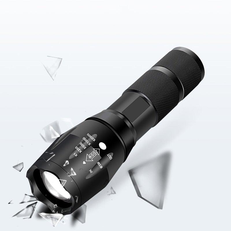 Z45 Tactical LED Flashlight – Ultra Bright, Waterproof & Zoomable