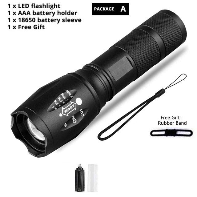 Z45 Tactical LED Flashlight – Ultra Bright, Waterproof & Zoomable
