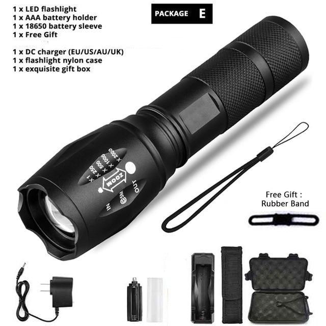 Z45 Tactical LED Flashlight – Ultra Bright, Waterproof & Zoomable