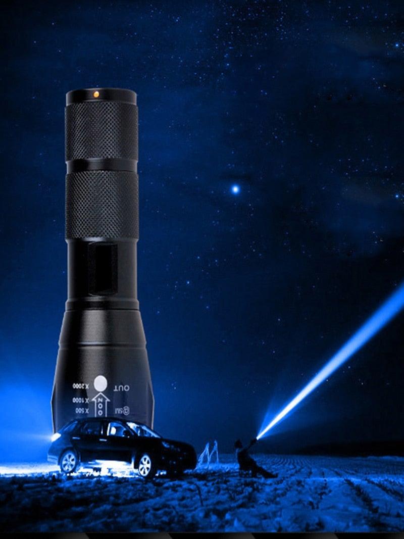 Z45 Tactical LED Flashlight – Ultra Bright, Waterproof & Zoomable