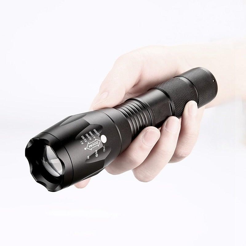 Z45 Tactical LED Flashlight – Ultra Bright, Waterproof & Zoomable