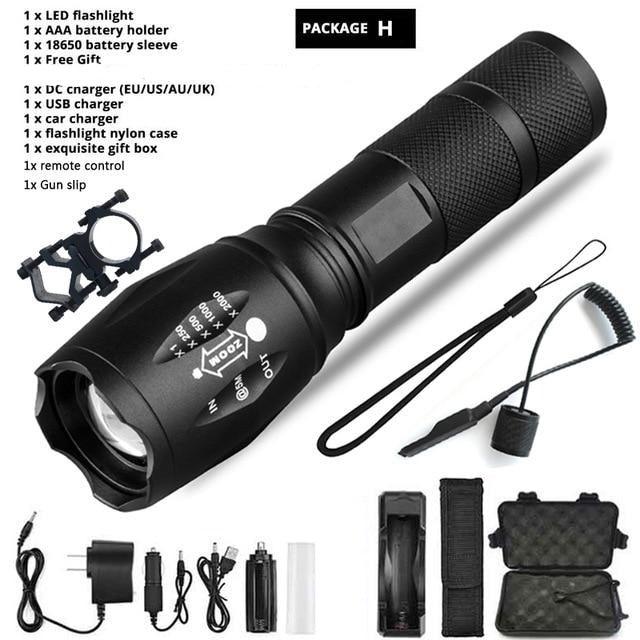 Z45 Tactical LED Flashlight – Ultra Bright, Waterproof & Zoomable